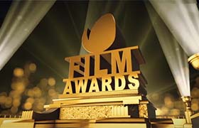 AE模板-仿好莱坞福克斯电影公司风格的文字LOGO片头 Awards Logo