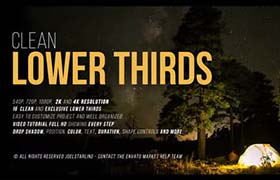 达芬奇模板-15种金色简洁个性文字字幕条标题动画Gold Clean Lower Thirds for DaVinci Resolve