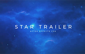 AE模板-浩瀚壮大的宇宙星空影视动画开场电影预告片头 Cinematic Star Trailer
