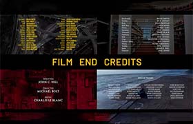 PR预设-83个电影开场结尾的片头片尾滚动介绍文字标题动画 Film End Credits