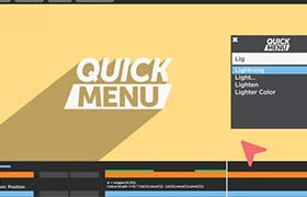 AE脚本-特效预设快速检索搜索查找的应用工具 Quick Menu v3.0.1 + 使用教程