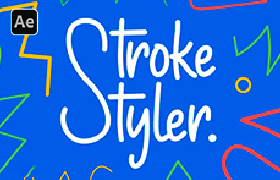 AE脚本-虚线线条描边动画 StrokeStyler V1.0 + 使用教程