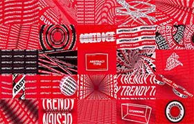 AE模板-50种简洁经典创意海报文字标题展示动画 Abstract Typography