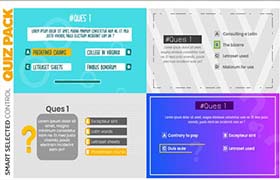 AE模板-考试试卷选择问答判断题展示正确答案标注解释动画 Quiz Pack