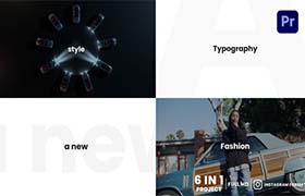 PR预设-时尚图片视频文字快闪片头 Stomp Typography Opener for Premiere Pro