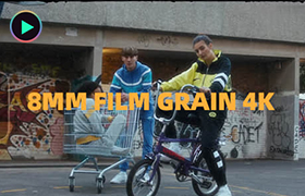 视频素材-4K20个8毫米电影胶片噪点颗粒 8mm Film Grain