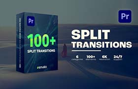 PR模板-100种画面分割转场过渡预设 Split Transitions
