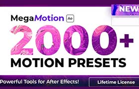 AE脚本-2000种图层卡通弹跳摆动缓入缓出动画预设 MegaMotion