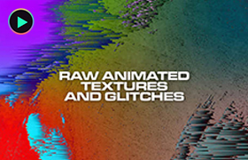 视频素材-抽象胶片纹理灰尘污渍毛刺故障循环动画 Raw Animated Texture and Glitches
