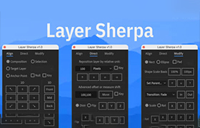 AE脚本-多功能图层操控小工具Layer Sherpa V1.0