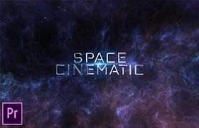PR预设-太空星空粒子星空背景图片视频文字标题logo影视开场片头 Space Cinematic Titles