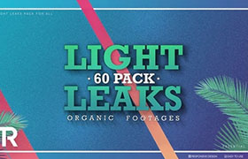 视频素材-60个明亮漂亮镜头炫光光效动画 Light Leaks