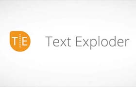 AE脚本-文字文本分割分离成单独图层 TextExploder v2.0.004