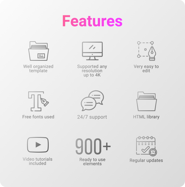 PR模板/预设-900种时尚文字标题动画视频无缝转场预设 Youtube Pack – Transitions & Assets插图1