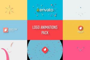 AE模板-8款简约风LOGO演绎开场MG动画模板Logo Animation Pack