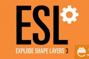AE脚本-形状层分离合并管理脚本Aescripts Explode Shape Layers v3.4.7+使用教程