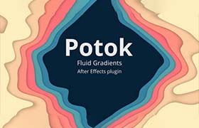 AE插件-流体渐变着色特效动画生成 Potok v1.1.4 Win/Mac