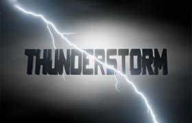 Blender插件-打雷下雨闪电模拟特效动画 Thunderstorm V1.2 – Create Lightnings, Clouds And Rain