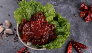 青菜肉片火锅配菜视频素材