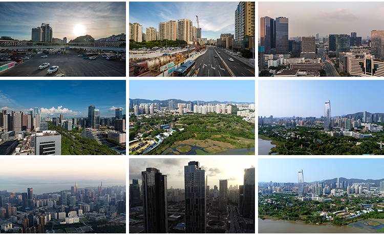 广东深圳南山城市风光地标夜景航拍视频素材人才公园风景视频素材插图8