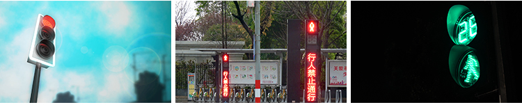 晚上交通信号灯红绿灯现代交通马路城市夜景车流行人实拍视频素材插图8