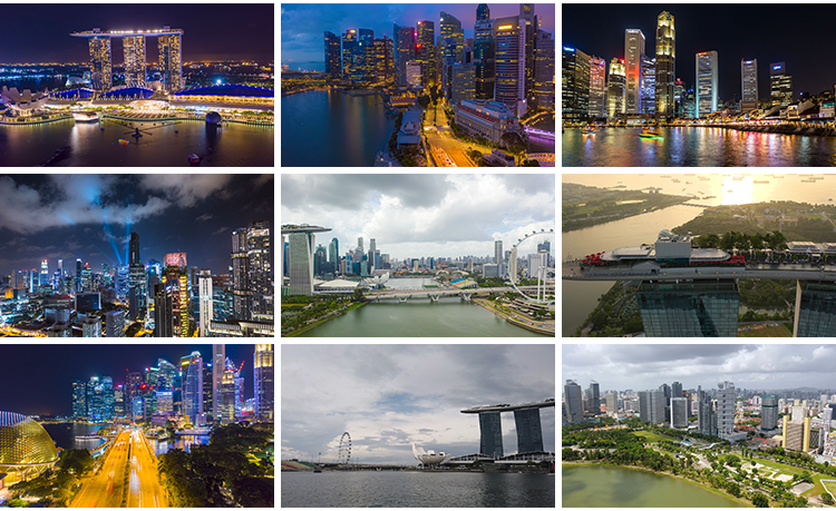 新加坡城市地标建筑风光夜景东南亚风景都市旅游景点实拍视频素材插图8