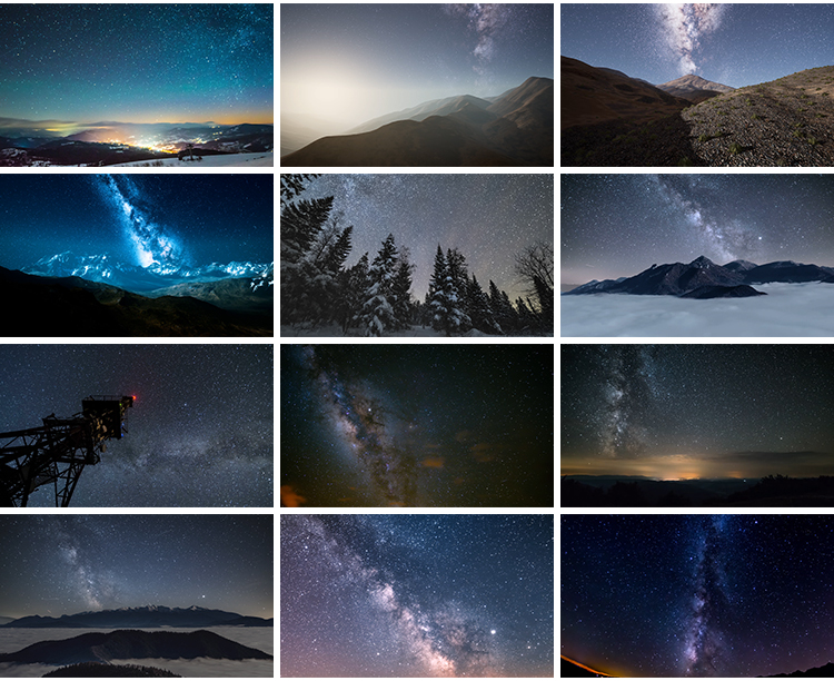 星空银河夜晚星星自然美景天文天空夜空夜景繁星点点星轨视频素材插图8