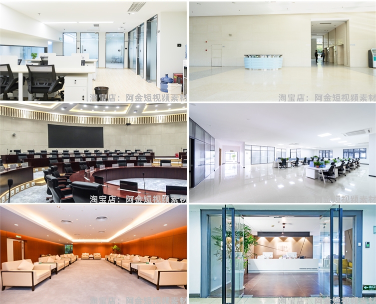办公室场景公司环境企业文化抖音绿幕虚拟直播间led背景图片素材插图8