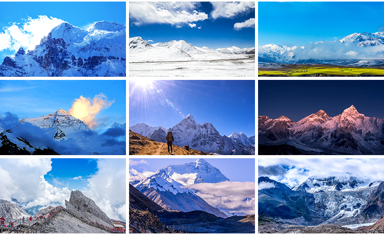 冬季雪山冰天雪地下雪冰雪世界唯美雪景自然风景风光设计图片素材插图9