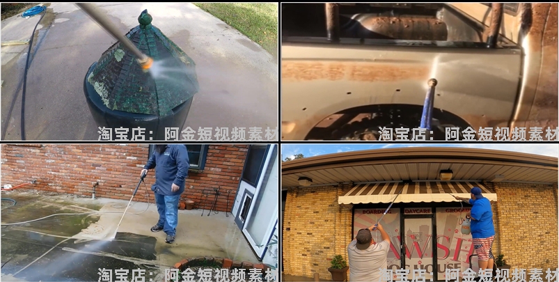 国外清洗屋顶地面横屏小说推文素材解压自媒体高清海外短视频引流插图6