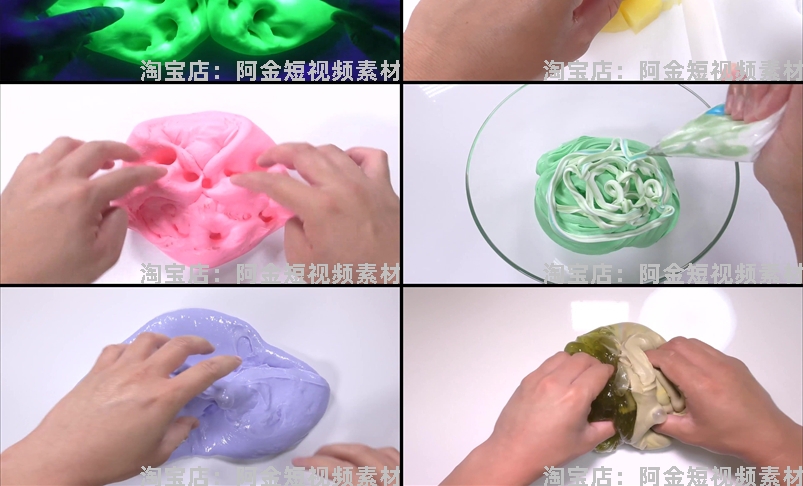 史莱姆水晶泥手工国外横屏高清解压小说推文素材无水印短视频引流插图7