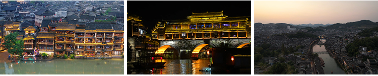 湖南湘西凤凰古城旅游景点古镇古建筑风光风景航拍宣传片视频素材插图9
