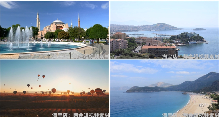土耳其风光景点建筑国外航拍城市风景素材高清旅游自然治愈系视频插图8