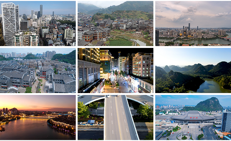 柳州城市地标建筑航拍延时大桥夜景宣传旅游景点CBD高清视频素材插图8