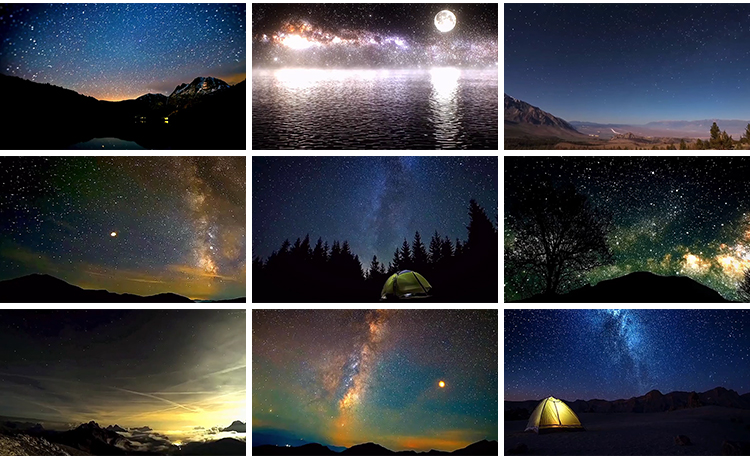 夜晚星空治愈系星光点点天空流星美景夜景自然风景抖音短视频素材插图8