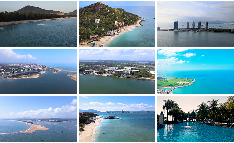 海南三亚旅游风景区海滩沙滩海滨城市游艇岛屿宣传片航拍视频素材插图8
