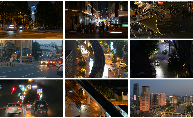 4K高清人流行走人群街头街景车流交通城市夜晚夜景延时短视频素材插图8