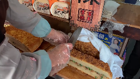 面煎粿街边小吃视频素材