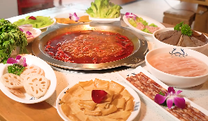 麻辣火锅各式配菜视频素材