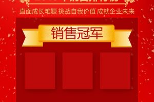 年终销售业绩榜模板