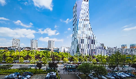 成都天府新区地标建筑航拍短视频素材