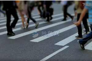 道路人群走路视频素材