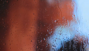 雨后窗户雨滴视频素材