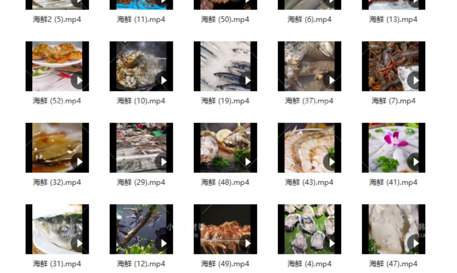 海鲜美食美味横版高清抖音自媒体pr剪辑背景视频素材插图10