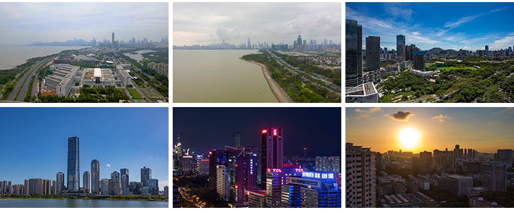 广东深圳南山城市风光地标夜景航拍视频素材人才公园风景视频素材插图10