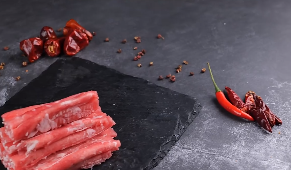 涮锅肉片火锅配菜视频素材