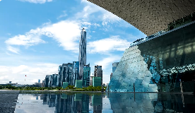 深圳地标建筑cbd航拍短视频素材