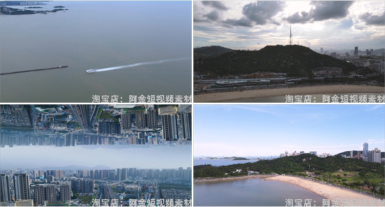 珠海城市景点风光建筑航拍风景素材高清旅游自然治愈系短视频背景插图4
