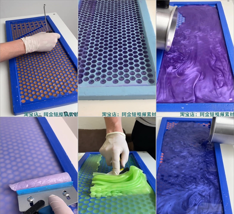 国外刮蜡沉浸式竖屏高清解压视频素材小说推文引流短视频手工插图3