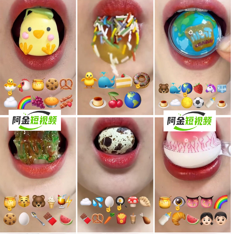 国外咀嚼美食享用美食香蕉面条特写解压减压视频素材小说推文素材插图4